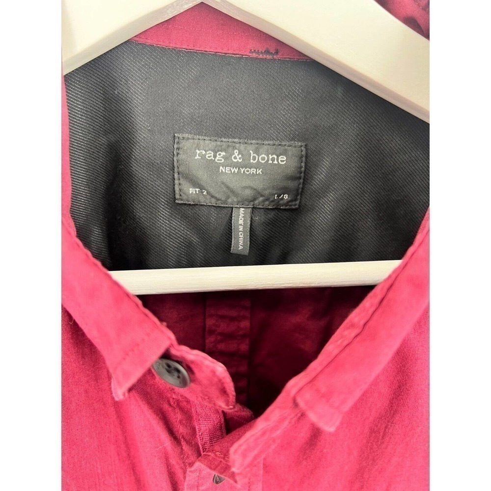 Rag & Bone Fit 2 Tomlin Button Up Casual Shirt Re… - image 6